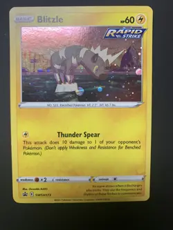 Pokemon TCG Blitzle SWSH Black Star Promos SWSH173 Regular Promo - Image 1