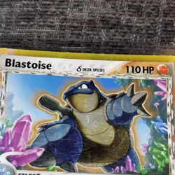 Pokemon Blastoise EX Delta Species Crystal Guardians 2/100 Holo Rare - Image 4