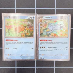 Pokemon Psyduck Golduck MEP Black Star Promo Cosmos Holo 007 008 Mega Set - Image 1