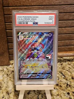 Pokemon Champion's Path Alcremie VMAX 023/073 Ultra Rare Holo PSA 9 EN - Image 1