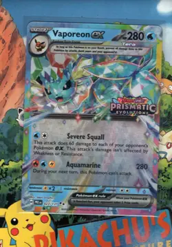 Pokemon TCG Vaporeon ex - 023/131 (Prismatic Evolutions Stamp) Promo NM/M - Image 1