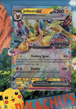 Pokemon TCG Jolteon Ex 030/131 Prismatic Evolutions Stamped Promo NM/M - Image 1