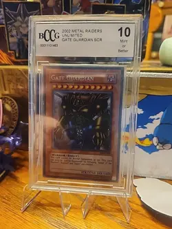 Yu-Gi-Oh! Gate Guardian MRD-000 Metal Raiders Secret Rare 2002 BCCG 10 English - Image 1