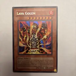 Yu-Gi-Oh! TCG Lava Golem Pharaonic Guardian PGD-107 1st Edition Secret Rare - Image 1