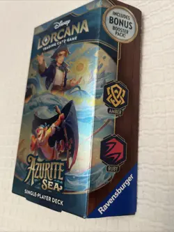 Disney Lorcana TCG - Azurite Sea Single Player Deck Amber & Ruby Trading Card - Image 2