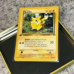 1st Edition Pikachu HP 60/64 | Jungle Set WOTC | Vintage Pokemon TCG Card DMG - Image 3