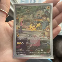 Pikachu 173/165 Illustration Rare Pokemon 151 Full Art Card NM 🔥⚡ - Image 2