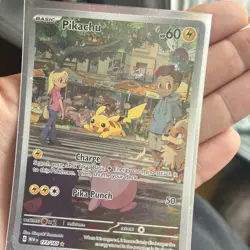 Pikachu 173/165 Illustration Rare Pokemon 151 Full Art Card NM 🔥⚡ - Image 3