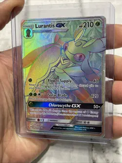Lurantis GX (Secret) 150/149 Pokemon SM Base Set Holo Secret Rare 2017 MP+ Card - Image 2