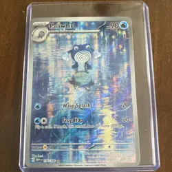Pokemon Poliwhirl 176/165 Scarlet & Violet 151 Illustration Rare Holo Card - Image 1