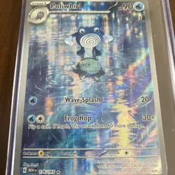 Pokemon Poliwhirl 176/165 Scarlet & Violet 151 Illustration Rare Holo Card - Image 2