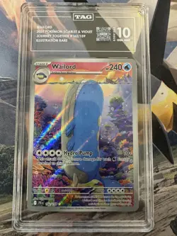 2025 Pokemon Journey Together 162 Wailord TAG 10 G3061546 Graded Pokemon Cards - Image 1