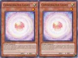 Consecrated Light SDLS X 3 1st Yugioh Mint Cards - Image 1