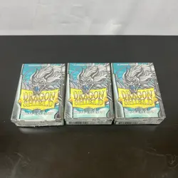 Dragon Shield 180 Japanese Size Card Sleeves White Classic 3 Packs of 60 Sleeves - Image 1