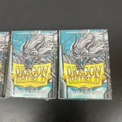 Dragon Shield 180 Japanese Size Card Sleeves White Classic 3 Packs of 60 Sleeves - Image 2
