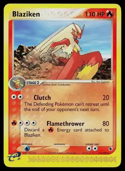 Pokemon Card - Blaziken Ruby and Sapphire 15/109 Rare - Image 1