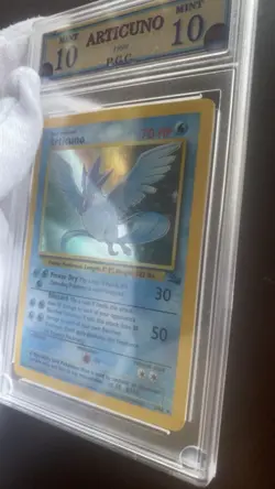 Articuno 2/62 GRADED 10 MINT PGC old pokemon card holo rare vintage 1999 - Image 5