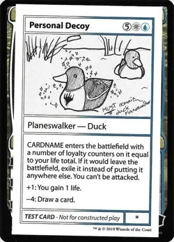 NM Personal Decoy, MTG, The List, Magic the Gathering, Test Card - Image 1