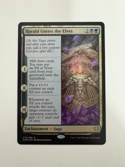 Harald Unites the Elves Foil MTG Magic the Gathering Card NM Near Mint KHM - Image 1