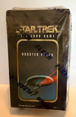 1996 Fleer Star Trek The Card Game 36-Pack Booster Box Factory Sealed CCG. Lot 1 - Image 1