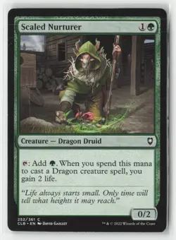 Scaled Nurturer 252 Commander Legends: Battle for Baldur's Gate Mtg - Image 1