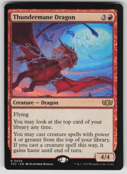 Thundermane Dragon Normal R Commander: Tarkir: Dragonstorm 38 NM - Image 1