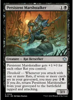 Persistent Marshstalker 104 MTG NM - Bloomburrow - Image 1