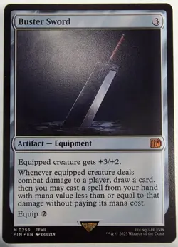 Buster Sword 0255 Regular Artifact Equipment Magic The Gathering Final Fantasy - Image 1