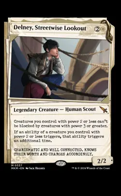 MTG - DELNEY STREETWISE LOOKOUT - MYTHIC - NM - MKM - Image 2