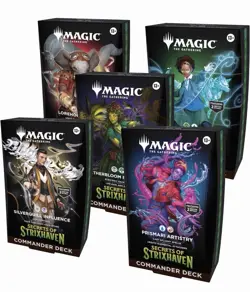 MTG MAGIC THE GATHERING SECRETS OF STRIXHAVEN COMMANDER DECK SET OF 5 - Image 1