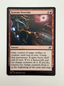 Systems Override MTG Magic the Gathering Card NM Near Mint EOE - Image 1
