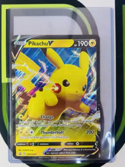 Pikachu V (Oversized) SWSH061 Sword & Shield Promo Jumbo Rare Pokemon TCG - Image 1
