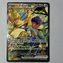 Pokemon Hop's Zacian EX Full Art Holo Rare Sv09 186/159 230 HP Basic - Image 1