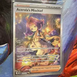 Pokemon TCG Acerola's Mischief 183/132 Mega Evolutions SIR - Image 3