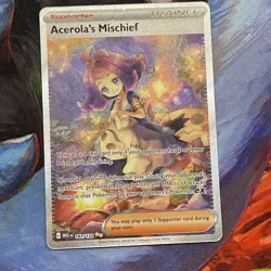 Pokemon TCG Acerola's Mischief 183/132 Mega Evolutions SIR - Image 5