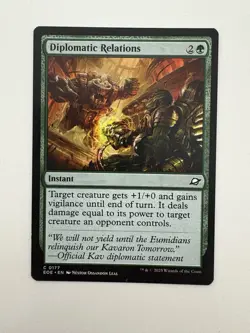 Diplomatic Relations MTG Magic the Gathering Card NM Near Mint EOE - Image 1