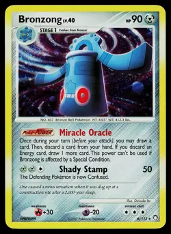 Pokemon Card - Bronzong Mysterious Treasures 6/123 Holo Rare - Image 1