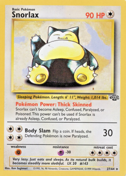 Pokemon Card - Snorlax Jungle 27/64 - Image 1