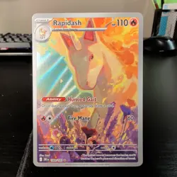 Rapidash 189/182 NM Illustration Rare SV: Destined Rivals Pokemon TCG - Image 1