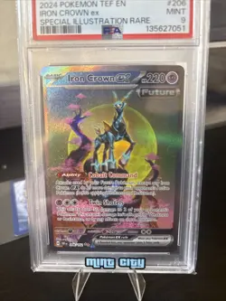 Iron Crown EX 206/162 Special Illustration Rare Pokemon PSA 9 *135 - Image 2
