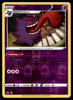Gengar 057/198 Holo Rare Chilling Reign Pokemon Reverse Holo NM/LP - Image 1