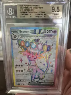 Pokemon Tcg Espeon Ex P 2025 Promo S&V Prismatic Evolution Bgs 9.5 - Image 1