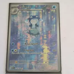 Pokemon Poliwhirl 176/165 Scarlet & Violet 151 Illustration Rare Full Art Holo - Image 1