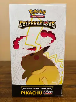 Pokemon TCG: Celebrations Premium Figure Collection Pikachu VMAX Box - SEALED - Image 4