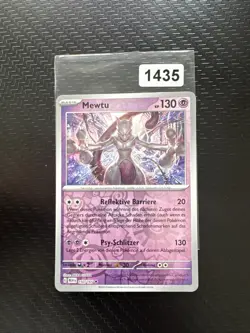 Pokemon Karte Mewtu 150/165 Rare Holo K&P 151 MEW DE Deutsch Near Mint - Image 1