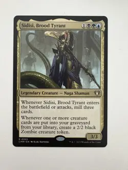 Sidisi Brood Tyrant MTG Magic the Gathering Card NM Near Mint CMM - Image 1
