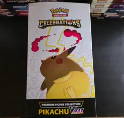 Pokemon TCG Celebrations Pikachu Vmax Premium Figure Collection (Factory Sealed) - Image 4