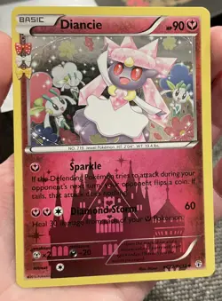 Diancie Pokemon RC22/RC32 Holofoil Gen Radiant Collection Near Mint condition - Image 1