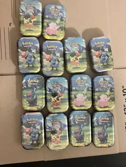 (LOT OF 14) Pokemon TCG Mega Evolutions Ascended Heroes Mini Tins Set NEW SEALED - Image 1