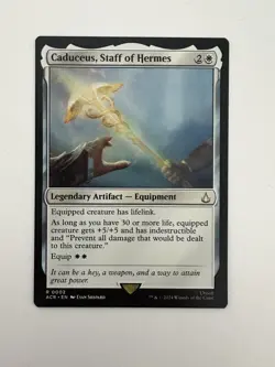 Caduceus Staff of Hermes MTG Magic the Gathering Card NM Near Mint ACR - Image 1